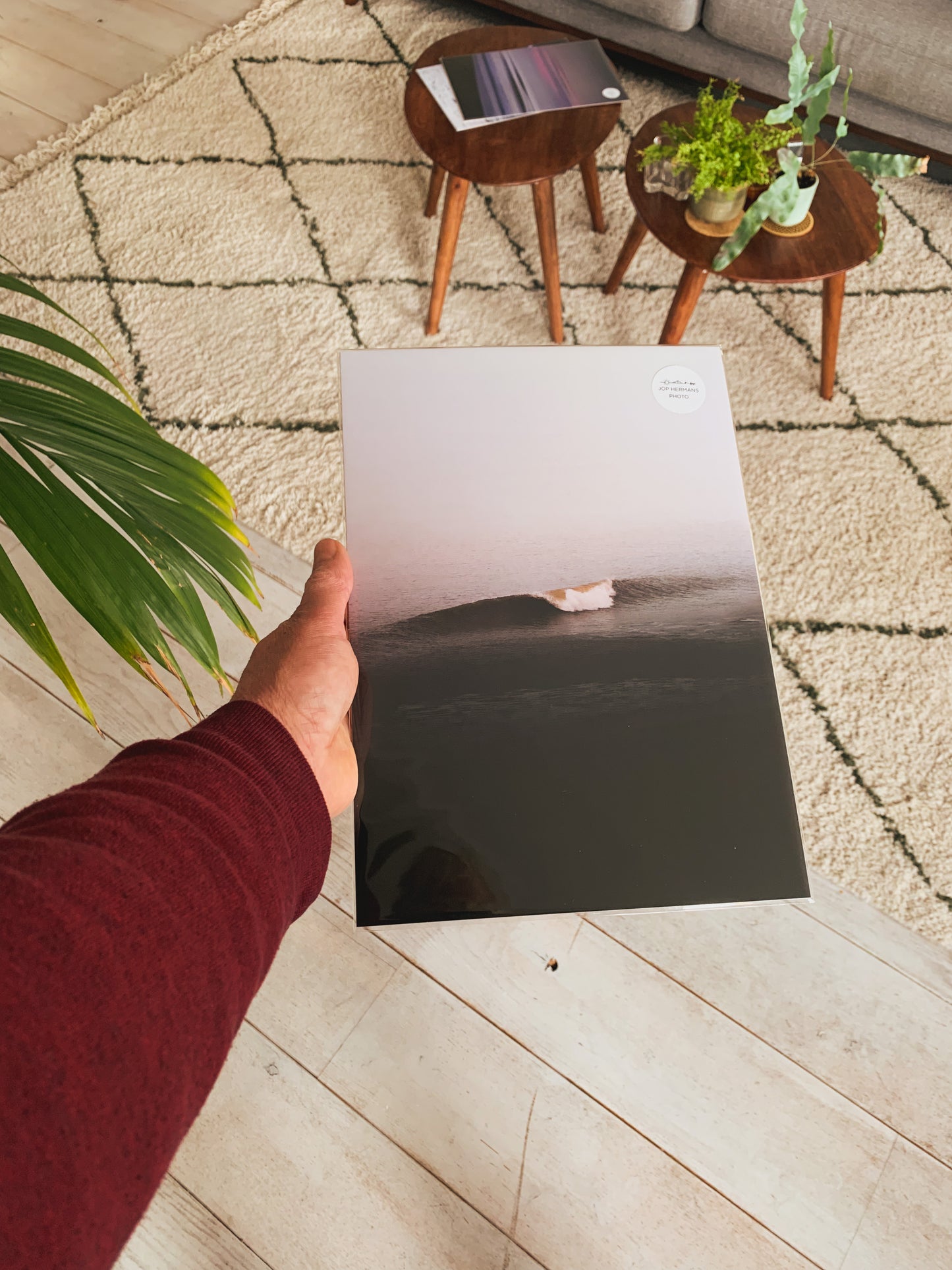 Fine art print of a North Sea wave, captured by Jop Hermans.