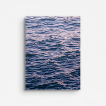 Load image into Gallery viewer, A close-up of the North Sea surface in a soft purple pastel haze printed on Dibond.
