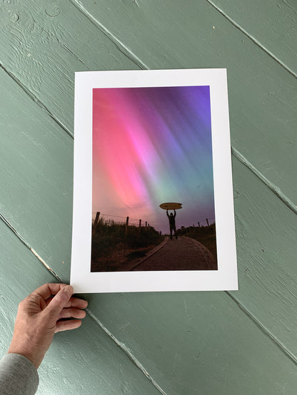 Limited edition aurora print, captured by Jop Hermans