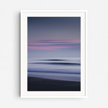 Load image into Gallery viewer, Abstract North Sea photography in a white wooden frame, captured by Jop Hermans.
