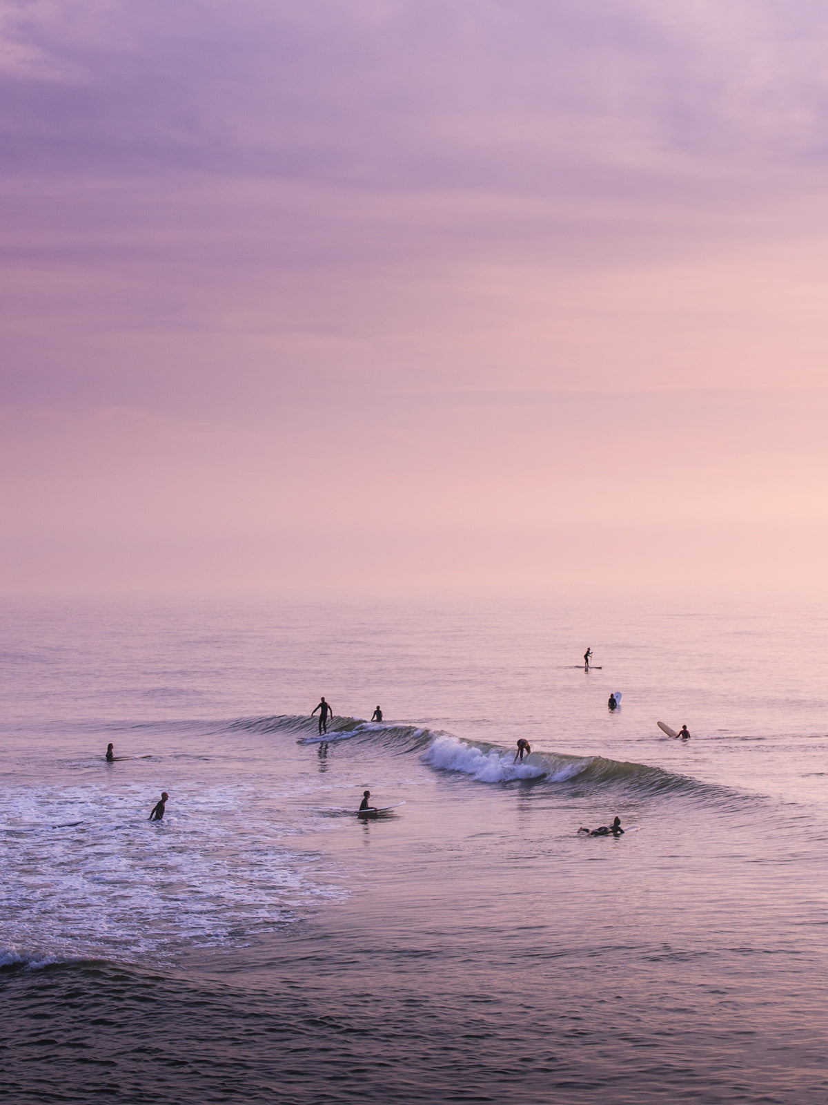 Summer surfing in The North Sea.