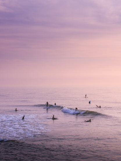 Summer surfing in The North Sea.