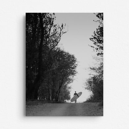 Black and white photo print on dibond, capteured by Jop Hermans in the Scheveningen dunes.