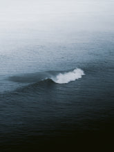 Load image into Gallery viewer, A minimalistic view of a breaking ocean wave with lots of white water.
