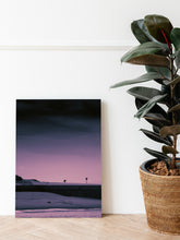 Load image into Gallery viewer, Dibond print of a unique minimalistic Scheveninge sea and surf photo. 
