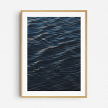 Load image into Gallery viewer, The North Sea ocean surface in a natural wooden frame.
