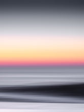 Load image into Gallery viewer, &quot;Stratosphere&quot; – abstract North Sea waves with contrasting light and shadows. A unique seascape in dark and orange tones.
